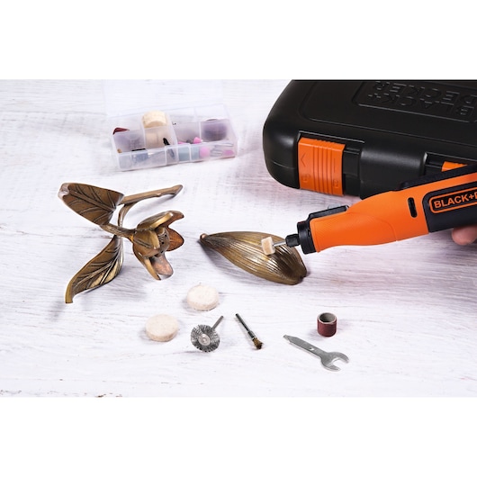 Herramienta Rotativa 8V con 35 Acc y Estuche