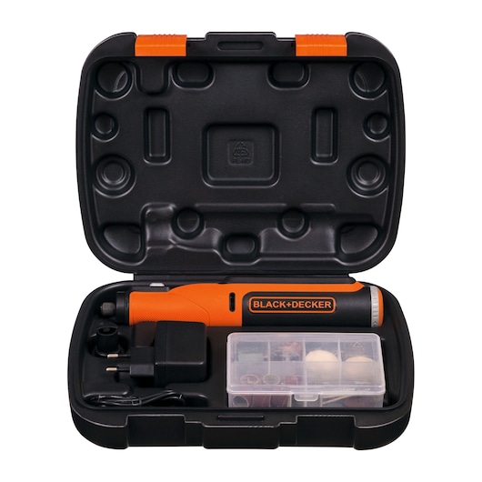 Herramienta Rotativa 8V con 35 Acc y Estuche