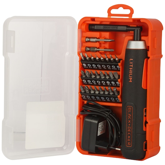 Atornillador inteligente 4V máx., ion-litio + 27 accesorios