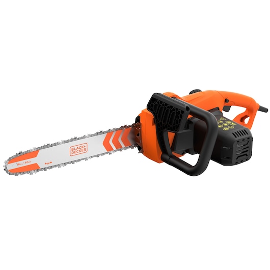 BLACK+DECKER corded chainsaw with 40cm bar length