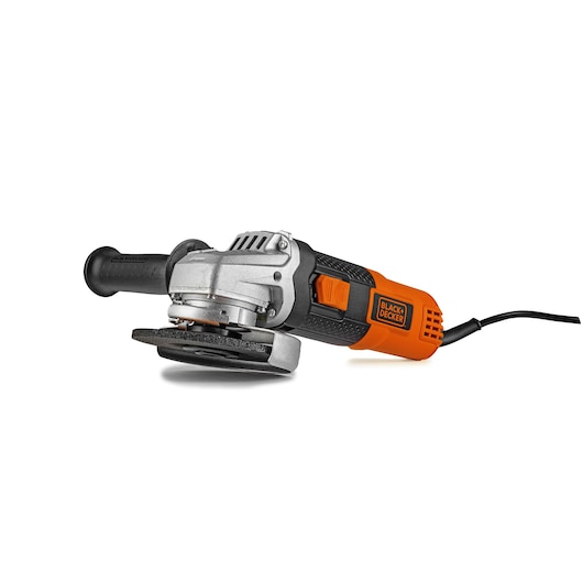 White clean background with front view of the grinder G720N. View of back
