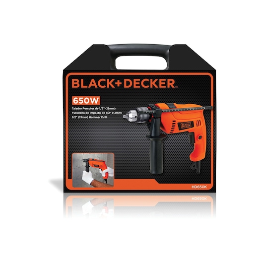Taladro Percutor 13mm 650 W Velocidad Variable + Maletin
